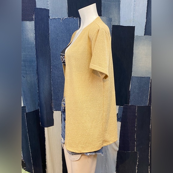 Vintage Short Sleeve Lightweight Blouse Sz M/L - Picture 3 of 7